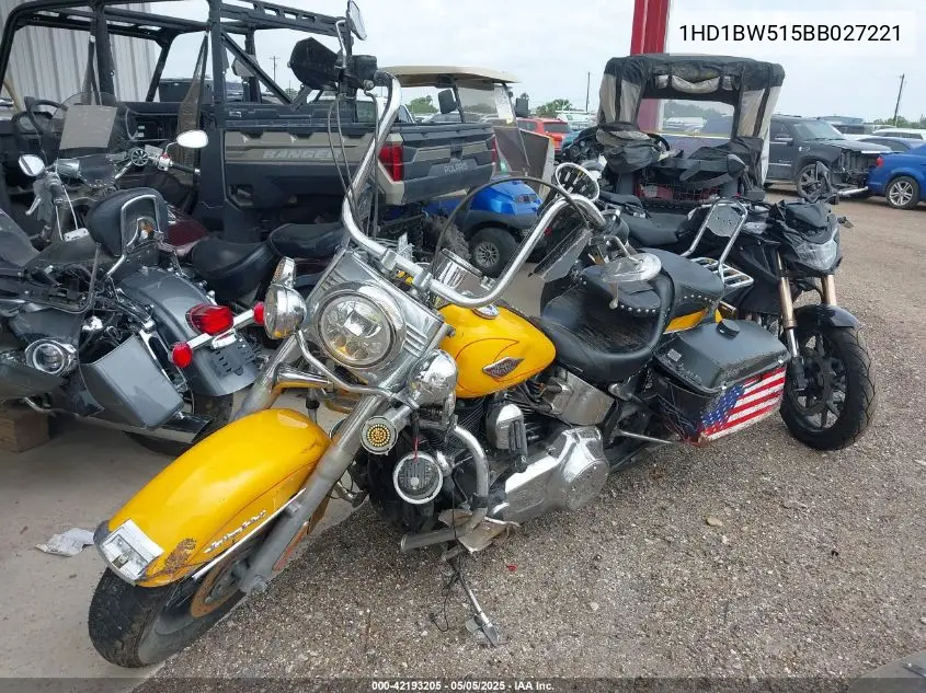 2011 Harley-Davidson Flstc VIN: 1HD1BW515BB027221 Lot: 42193205