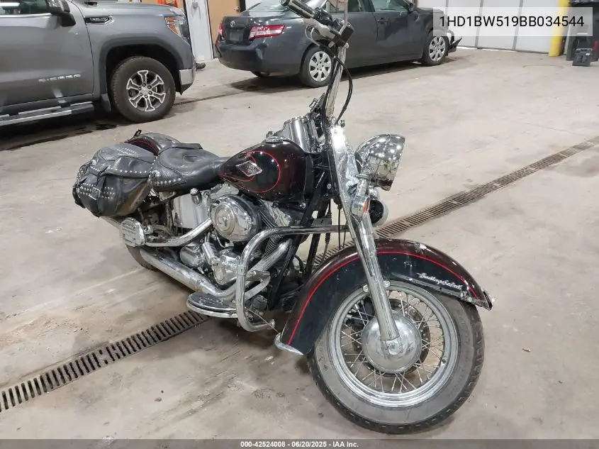 2011 Harley-Davidson Flstc VIN: 1HD1BW519BB034544 Lot: 42524008