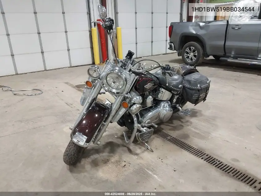 2011 Harley-Davidson Flstc VIN: 1HD1BW519BB034544 Lot: 42524008