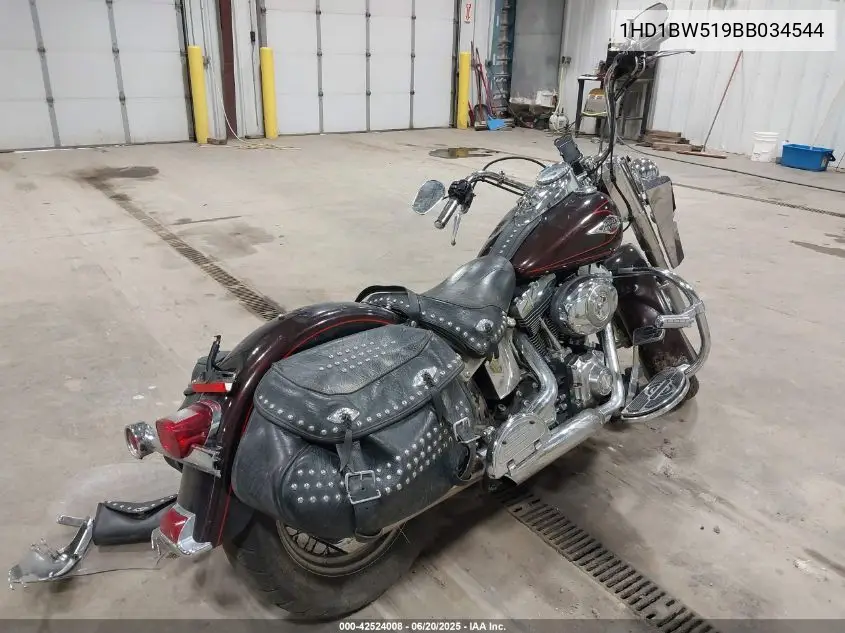 2011 Harley-Davidson Flstc VIN: 1HD1BW519BB034544 Lot: 42524008