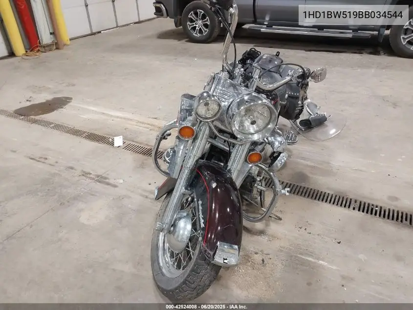 2011 Harley-Davidson Flstc VIN: 1HD1BW519BB034544 Lot: 42524008