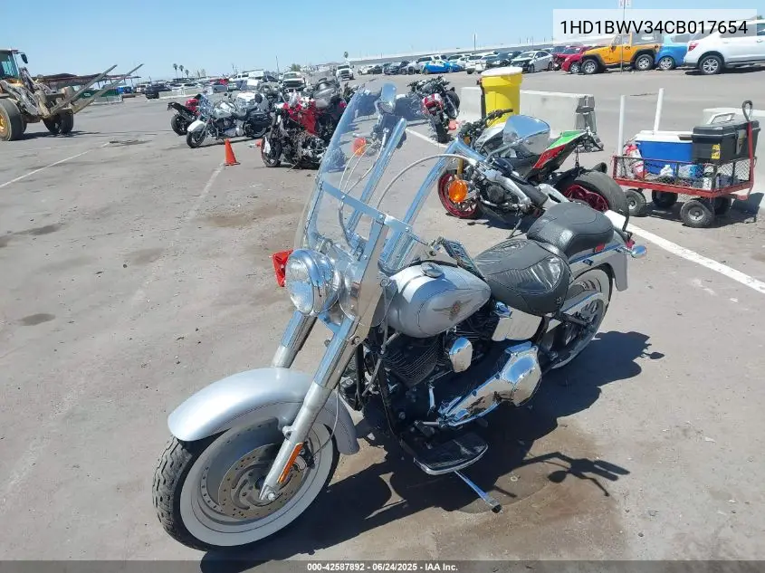 2012 Harley-Davidson Flstc Heritage Softail Classic VIN: 1HD1BWV34CB017654 Lot: 42587892