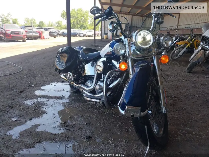 2013 Harley-Davidson Flstc Heritage Softail Classic VIN: 1HD1BWV19DB045403 Lot: 42535857