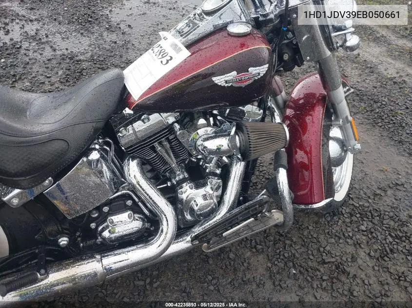 2014 Harley-Davidson Flstn Softail Deluxe VIN: 1HD1JDV39EB050661 Lot: 42235893