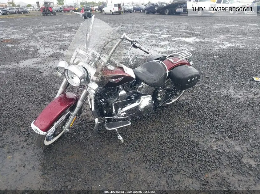2014 Harley-Davidson Flstn Softail Deluxe VIN: 1HD1JDV39EB050661 Lot: 42235893