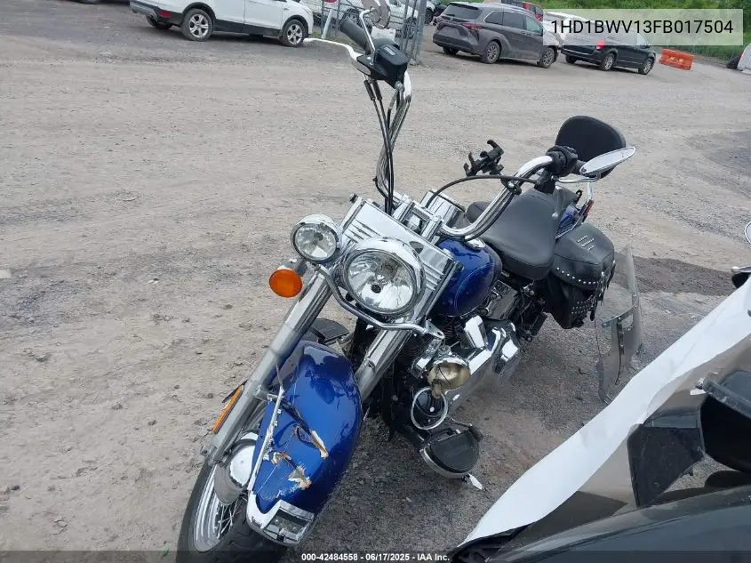 2015 Harley-Davidson Flstc Heritage Softail Classic VIN: 1HD1BWV13FB017504 Lot: 42484558