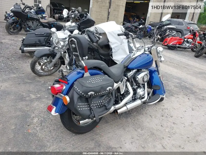 2015 Harley-Davidson Flstc Heritage Softail Classic VIN: 1HD1BWV13FB017504 Lot: 42484558