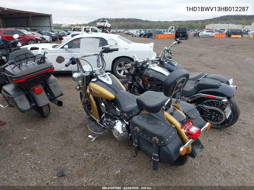2017 Harley-Davidson Flstc Heritage Softail Classic VIN: 1HD1BWV13HB012287 Lot: 41897560