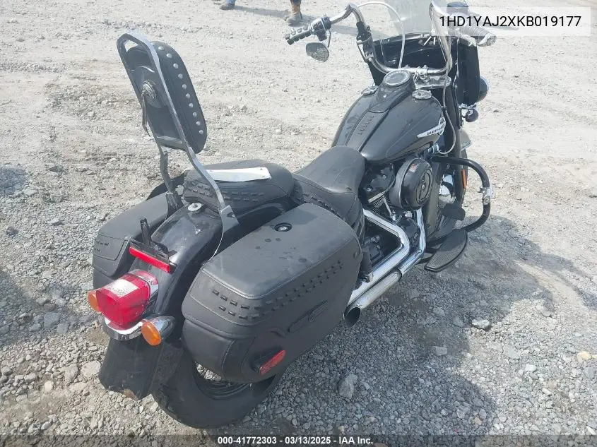 2019 Harley-Davidson Flhc VIN: 1HD1YAJ2XKB019177 Lot: 41772303