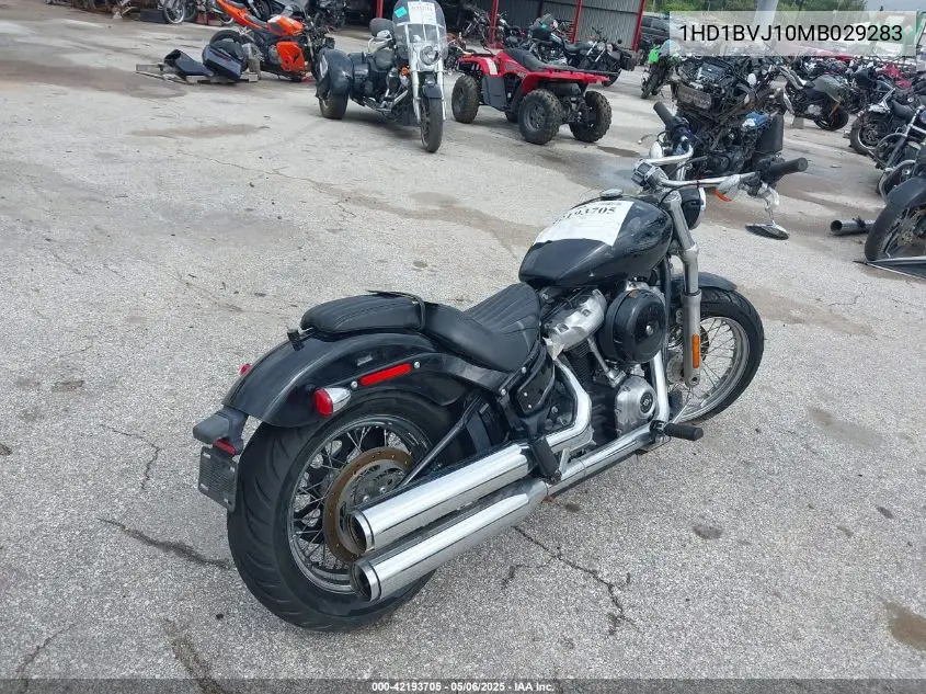 2021 Harley-Davidson Fxst VIN: 1HD1BVJ10MB029283 Lot: 42193705