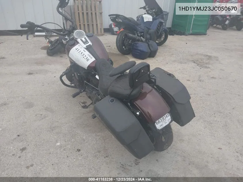 2018 Harley-Davidson Flsb Sport Glide VIN: 1HD1YMJ23JC050670 Lot: 41153238