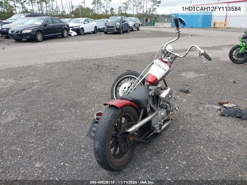 1985 Harley-Davidson Xlh VIN: 1HD1CAH12FY113584 Lot: 40820110