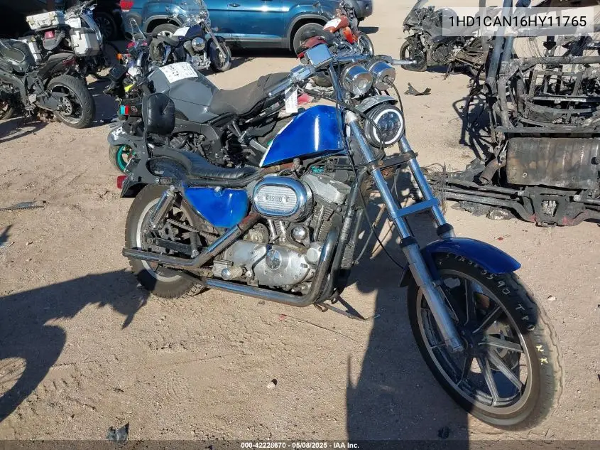 1987 Harley-Davidson Xlh1100 VIN: 1HD1CAN16HY11765 Lot: 42228670