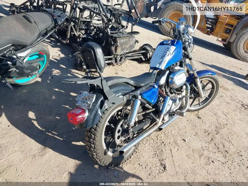 1987 Harley-Davidson Xlh1100 VIN: 1HD1CAN16HY11765 Lot: 42228670