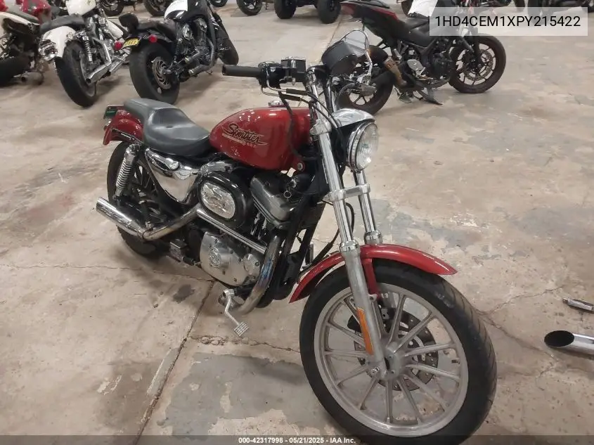 1993 Harley-Davidson Xlh883 H VIN: 1HD4CEM1XPY215422 Lot: 42317998