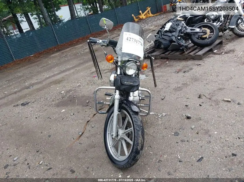 1995 Harley-Davidson Xlh883 VIN: 1HD4CAM15SY203504 Lot: 42731776