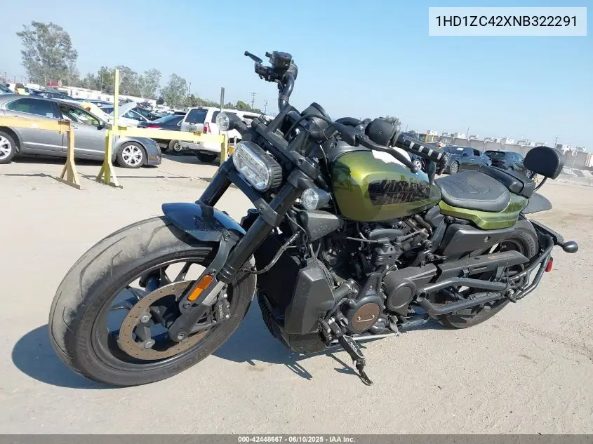 2022 Harley-Davidson Rh1250 S VIN: 1HD1ZC42XNB322291 Lot: 42448667