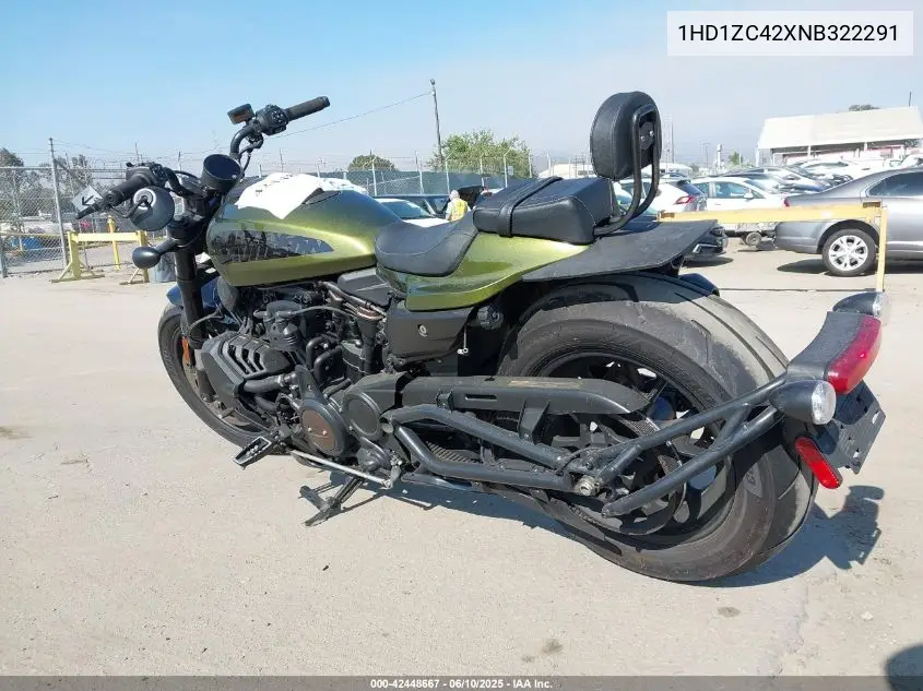 2022 Harley-Davidson Rh1250 S VIN: 1HD1ZC42XNB322291 Lot: 42448667
