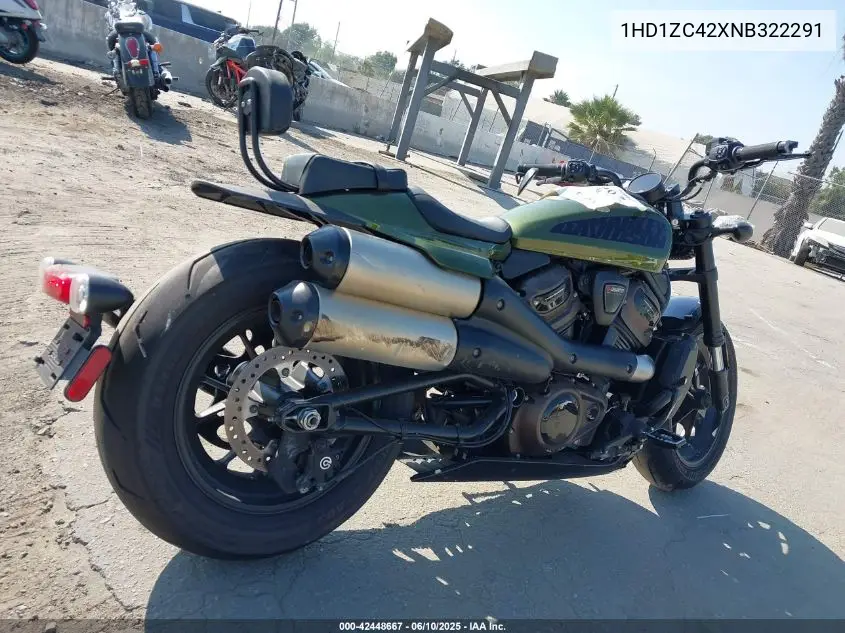 2022 Harley-Davidson Rh1250 S VIN: 1HD1ZC42XNB322291 Lot: 42448667
