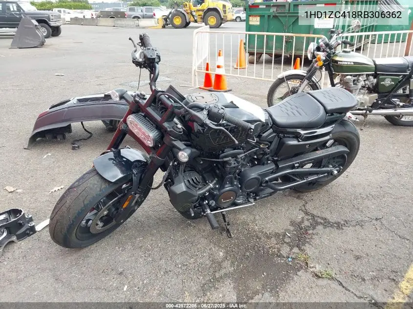 2024 Harley-Davidson Rh1250 S VIN: 1HD1ZC418RB306362 Lot: 42572206