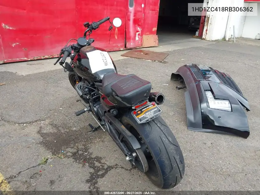 2024 Harley-Davidson Rh1250 S VIN: 1HD1ZC418RB306362 Lot: 42572206