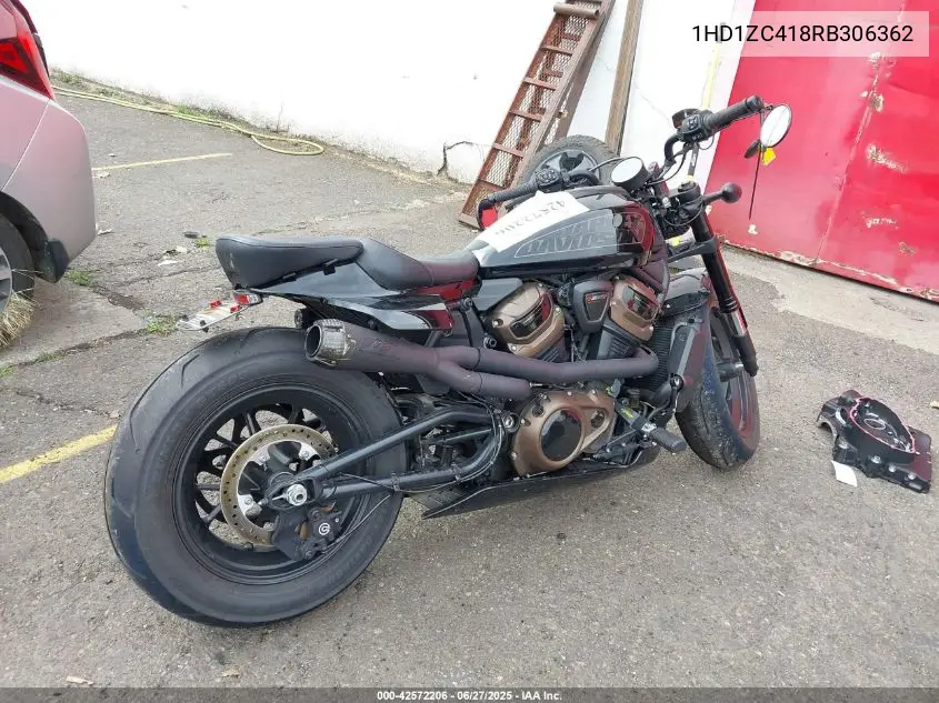 2024 Harley-Davidson Rh1250 S VIN: 1HD1ZC418RB306362 Lot: 42572206