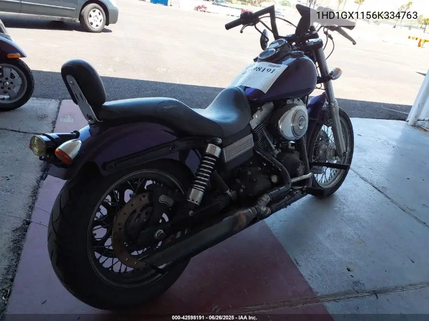 2006 Harley-Davidson Fxdbi VIN: 1HD1GX1156K334763 Lot: 42598191