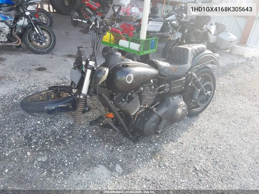 2008 Harley-Davidson Fxdbi VIN: 1HD1GX4168K305643 Lot: 42646543