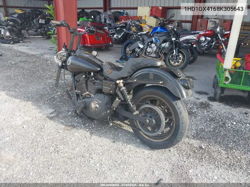 2008 Harley-Davidson Fxdbi VIN: 1HD1GX4168K305643 Lot: 42646543