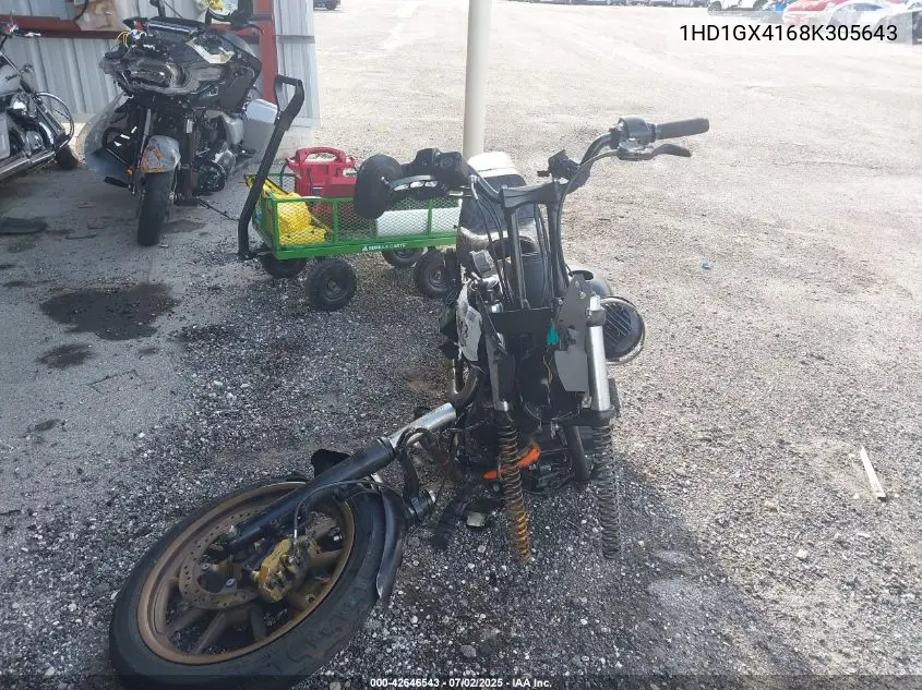 2008 Harley-Davidson Fxdbi VIN: 1HD1GX4168K305643 Lot: 42646543