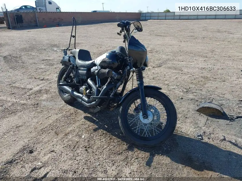 2011 Harley-Davidson Fxdb VIN: 1HD1GX416BC306633 Lot: 42037537