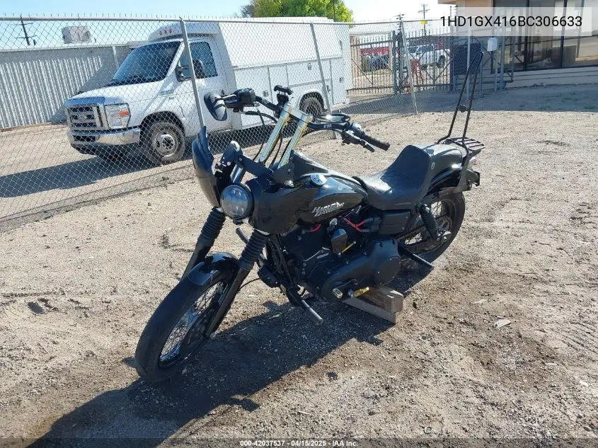 2011 Harley-Davidson Fxdb VIN: 1HD1GX416BC306633 Lot: 42037537