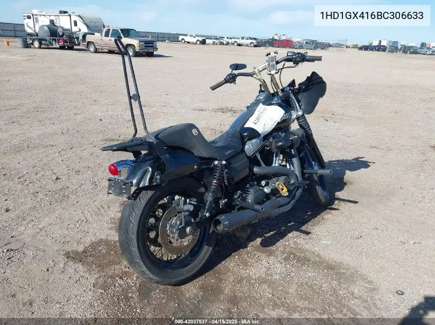 2011 Harley-Davidson Fxdb VIN: 1HD1GX416BC306633 Lot: 42037537