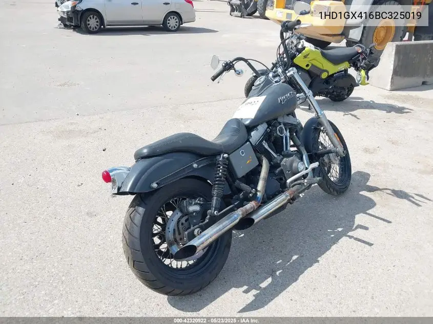 2011 Harley-Davidson Fxdb VIN: 1HD1GX416BC325019 Lot: 42320922