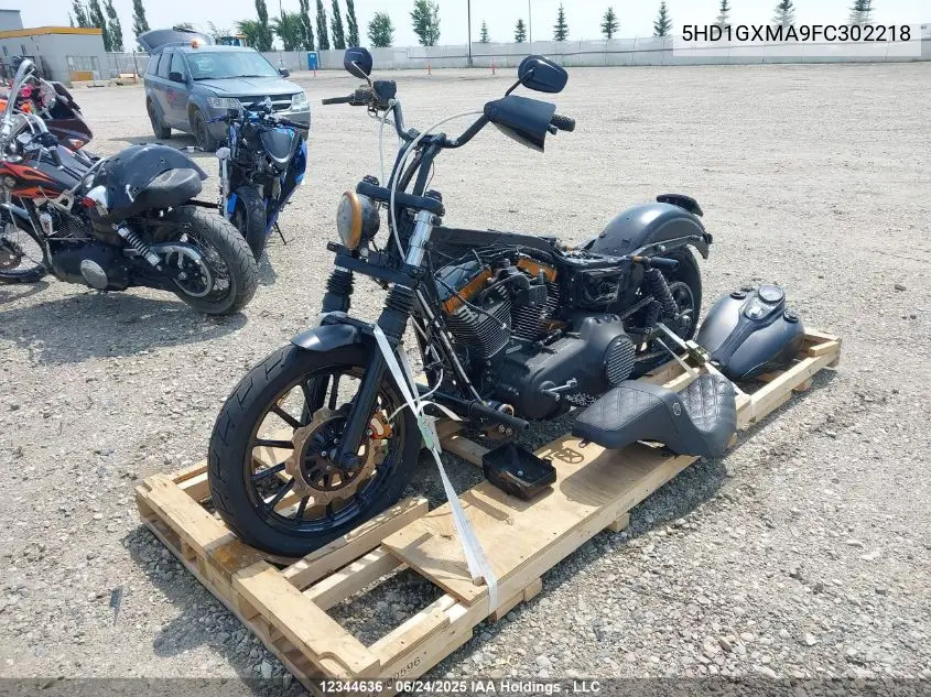 2015 Harley-Davidson Fxdb Dyna Street Bob VIN: 5HD1GXMA9FC302218 Lot: 12344636