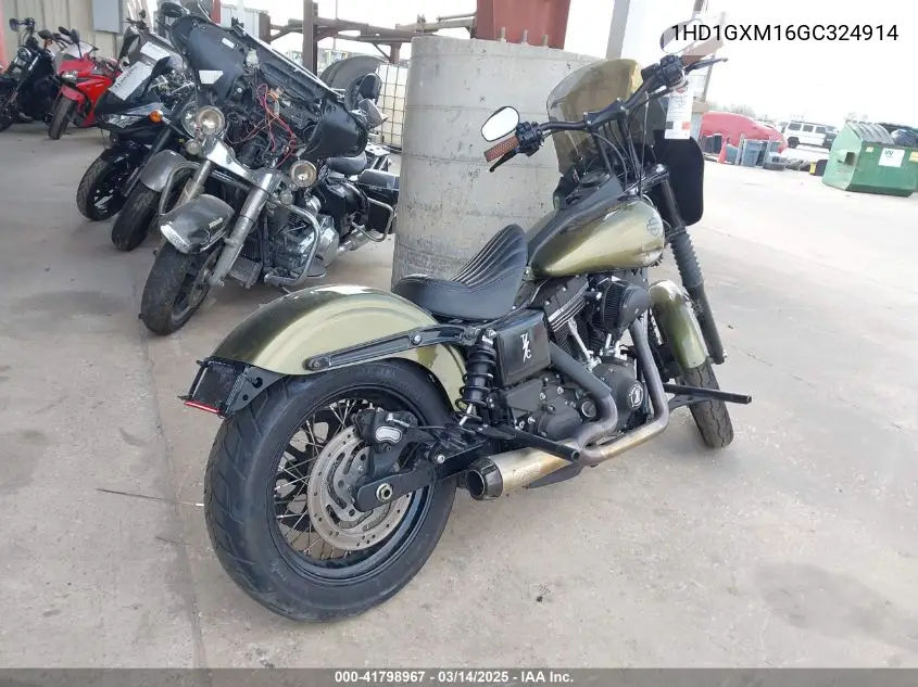 2016 Harley-Davidson Fxdb Dyna Street Bob VIN: 1HD1GXM16GC324914 Lot: 41798967