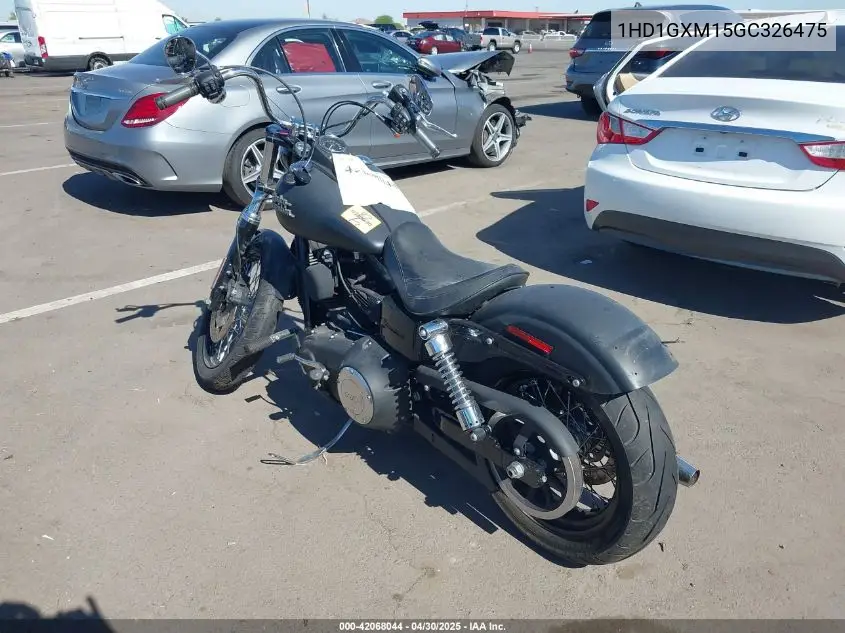 2016 Harley-Davidson Fxdb Dyna Street Bob VIN: 1HD1GXM15GC326475 Lot: 42068044