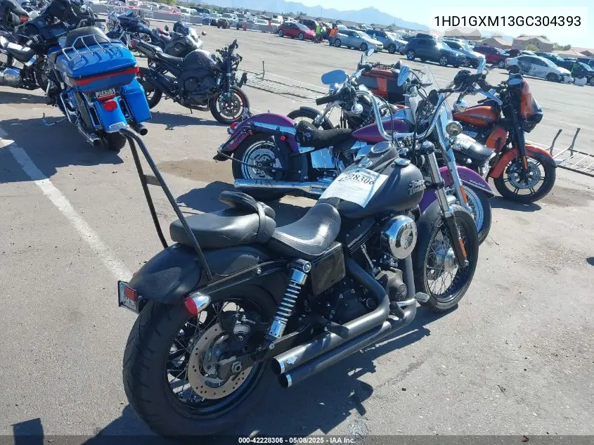 2016 Harley-Davidson Fxdb Dyna Street Bob VIN: 1HD1GXM13GC304393 Lot: 42228306