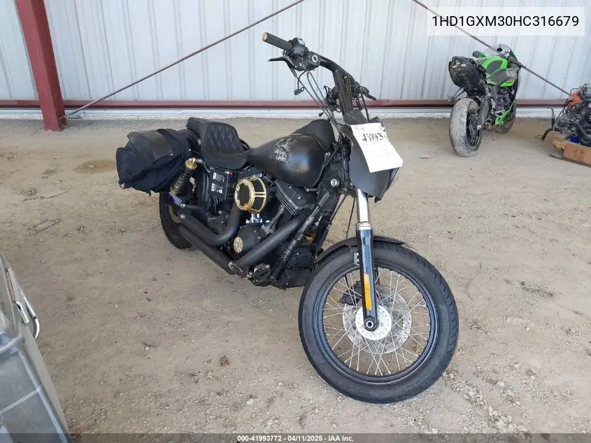 2017 Harley-Davidson Fxdb Dyna Street Bob VIN: 1HD1GXM30HC316679 Lot: 41993772