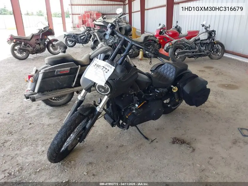 2017 Harley-Davidson Fxdb Dyna Street Bob VIN: 1HD1GXM30HC316679 Lot: 41993772