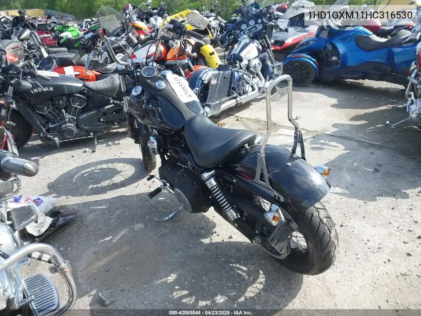 2017 Harley-Davidson Fxdb Dyna Street Bob VIN: 1HD1GXM11HC316530 Lot: 42085548