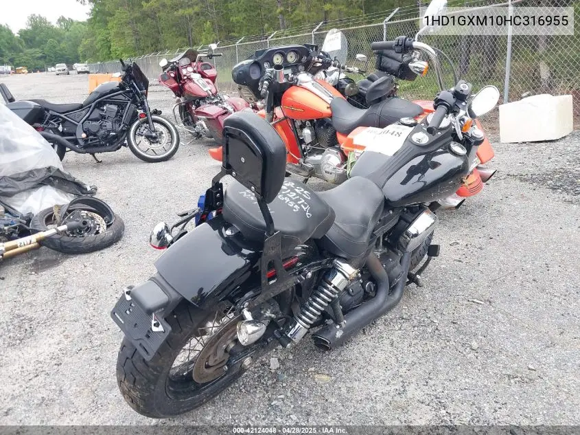 2017 Harley-Davidson Fxdb Dyna Street Bob VIN: 1HD1GXM10HC316955 Lot: 42124048