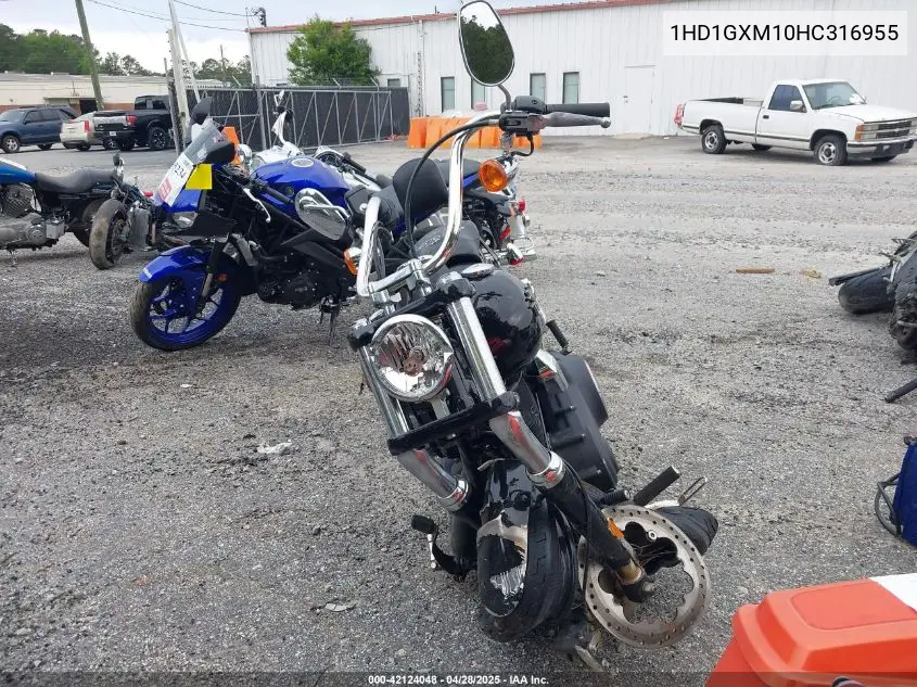 2017 Harley-Davidson Fxdb Dyna Street Bob VIN: 1HD1GXM10HC316955 Lot: 42124048