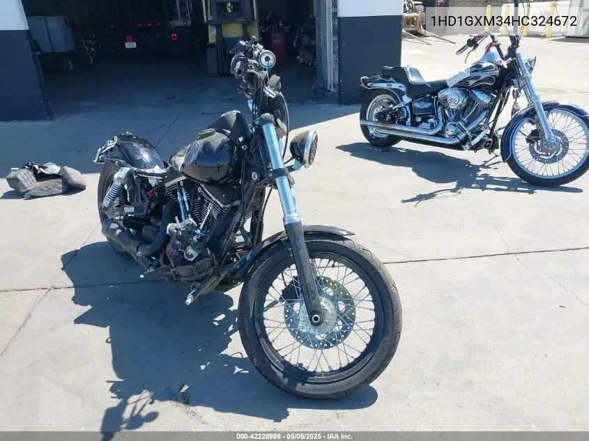 2017 Harley-Davidson Fxdb Dyna Street Bob VIN: 1HD1GXM34HC324672 Lot: 42228986