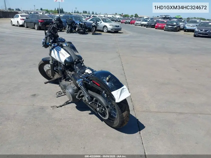 2017 Harley-Davidson Fxdb Dyna Street Bob VIN: 1HD1GXM34HC324672 Lot: 42228986