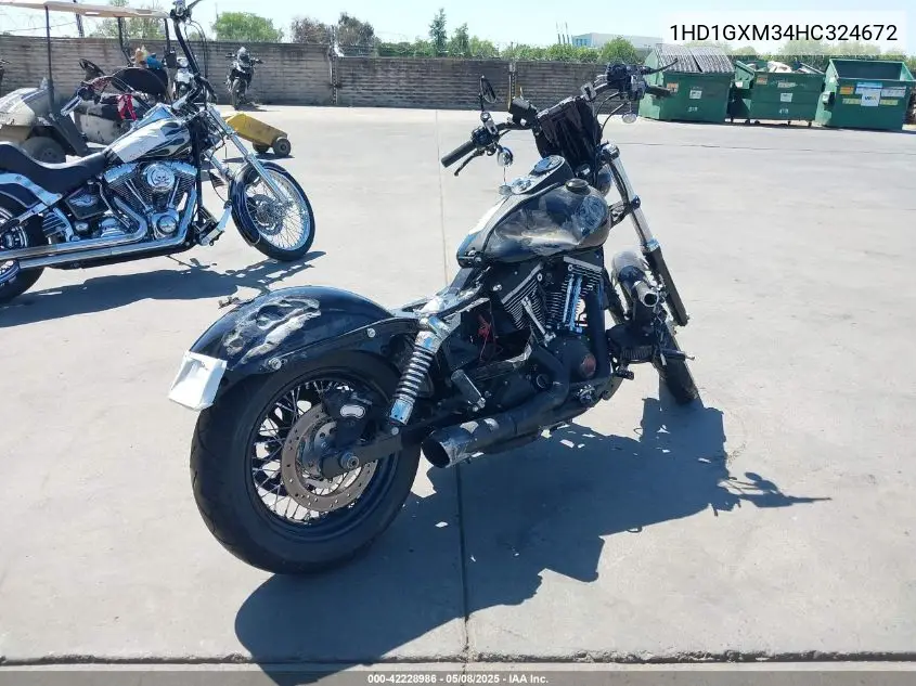 2017 Harley-Davidson Fxdb Dyna Street Bob VIN: 1HD1GXM34HC324672 Lot: 42228986