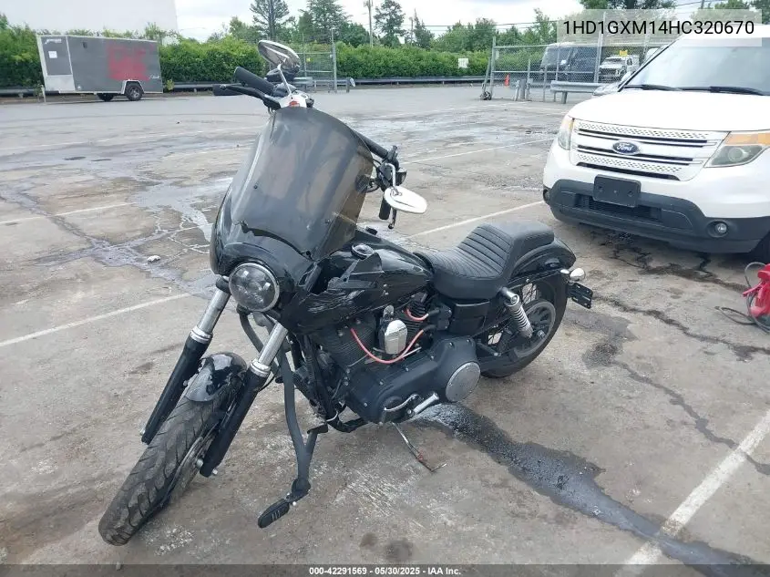 2017 Harley-Davidson Fxdb Dyna Street Bob VIN: 1HD1GXM14HC320670 Lot: 42291569