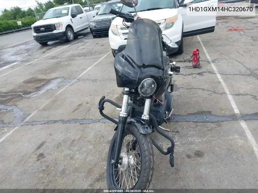 2017 Harley-Davidson Fxdb Dyna Street Bob VIN: 1HD1GXM14HC320670 Lot: 42291569