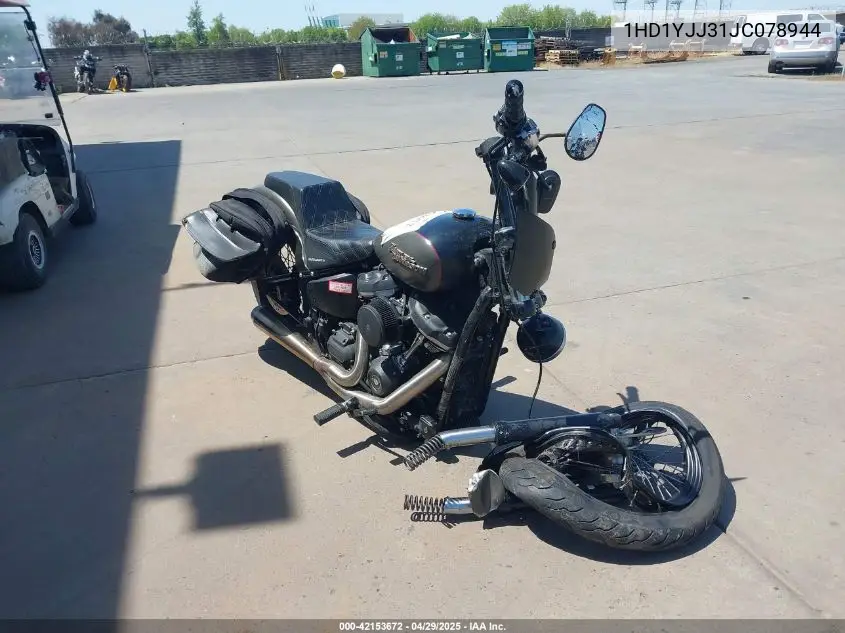 2018 Harley-Davidson Fxbb Street Bob VIN: 1HD1YJJ31JC078944 Lot: 42153672