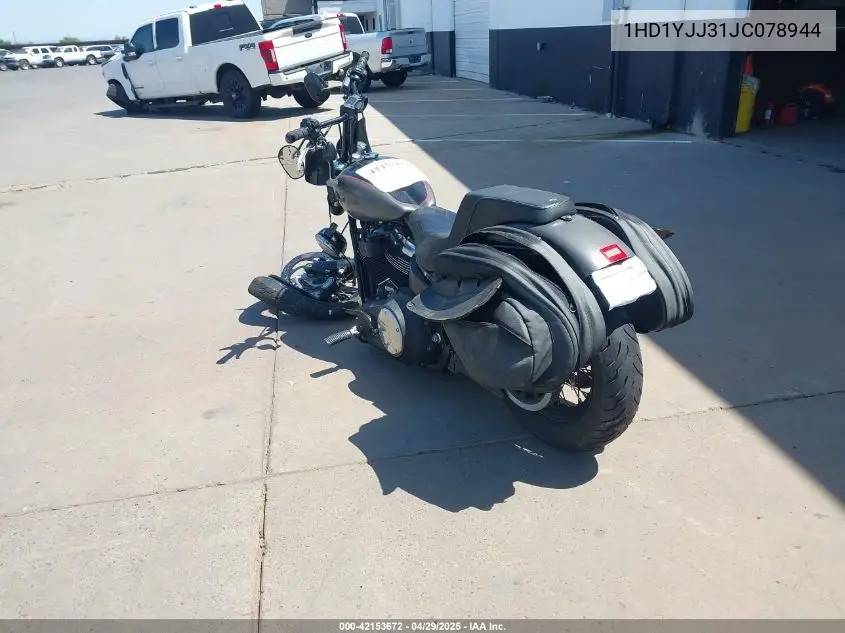 2018 Harley-Davidson Fxbb Street Bob VIN: 1HD1YJJ31JC078944 Lot: 42153672